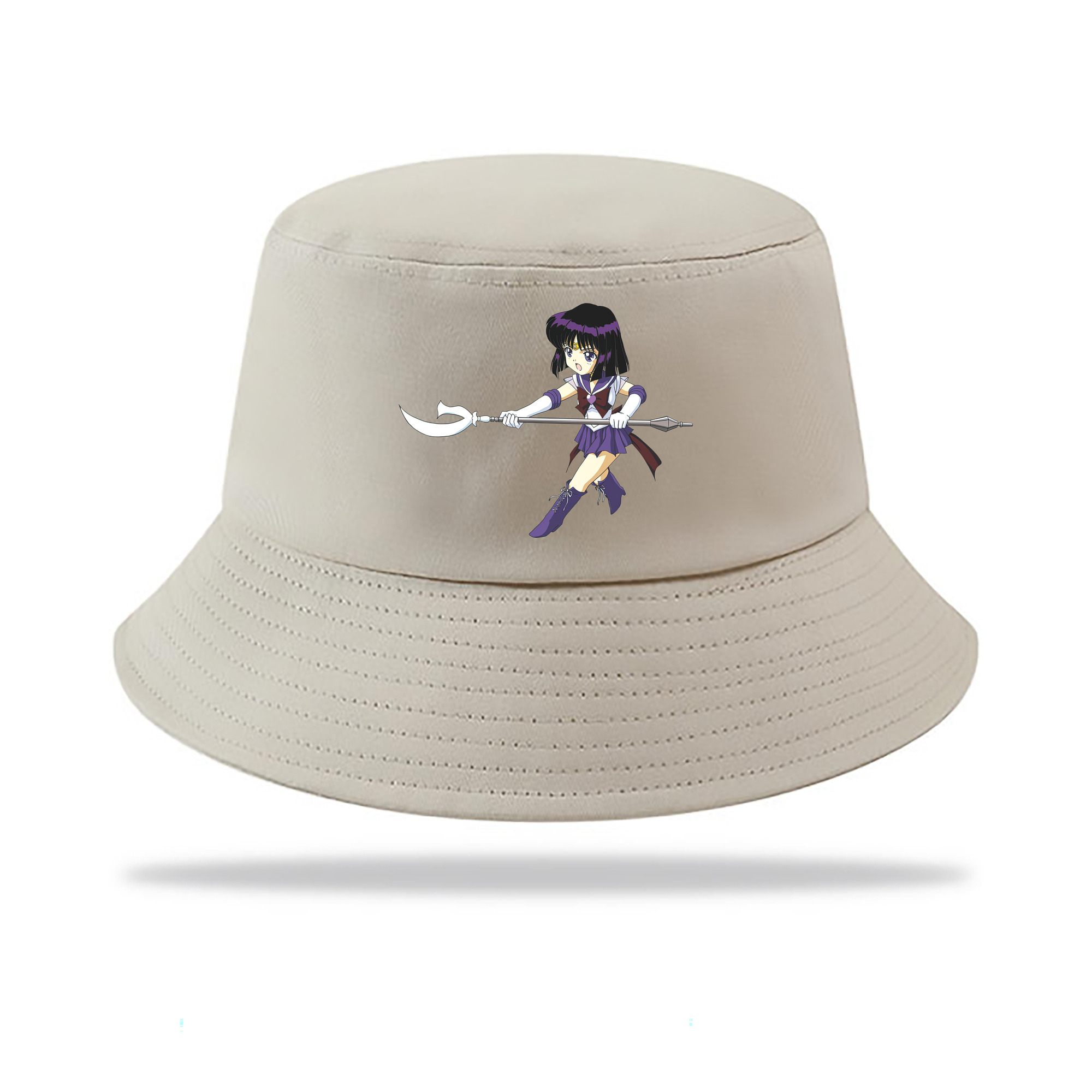 （画像用） 美少女戦士セーラームーン 土萠ほたる Sailor Moon Tomoe Hotaru （セーラーサターン；Sailor Saturn） アウトドア日除けバケットハット